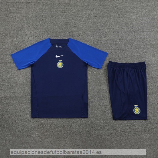 Nuevo Entrenamiento Conjunto Completo Al Nassr 23/24 Azul Baratas